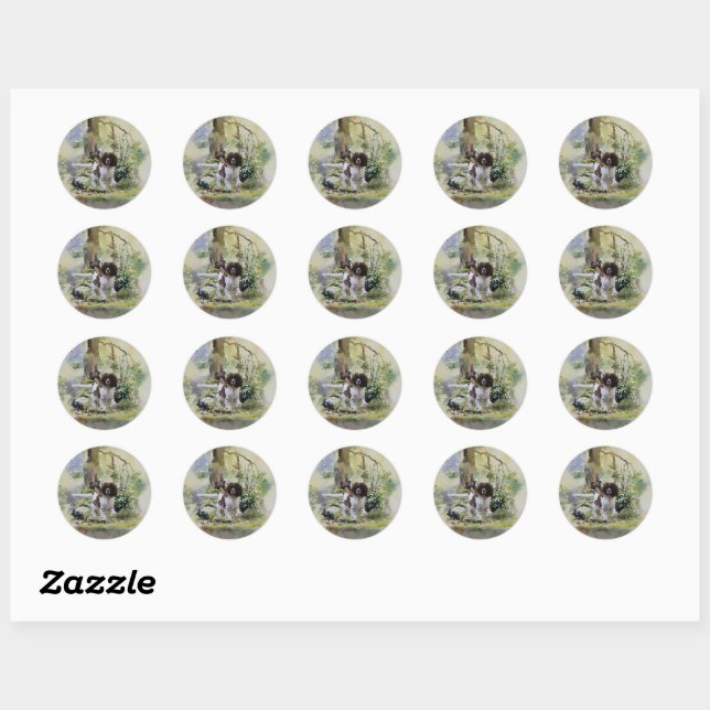  English Springer Spaniel  Classic Round Sticker (Sheet)