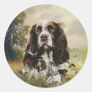 English Springer Spaniel Classic Round Sticker