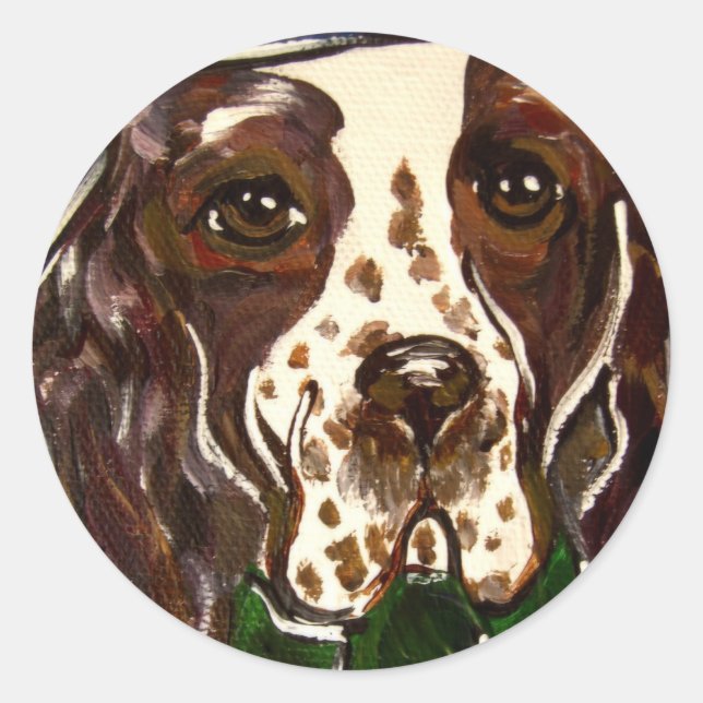 English Springer Spaniel Classic Round Sticker (Front)