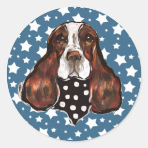 ENGLISH SPRINGER SPANIEL CLASSIC ROUND STICKER