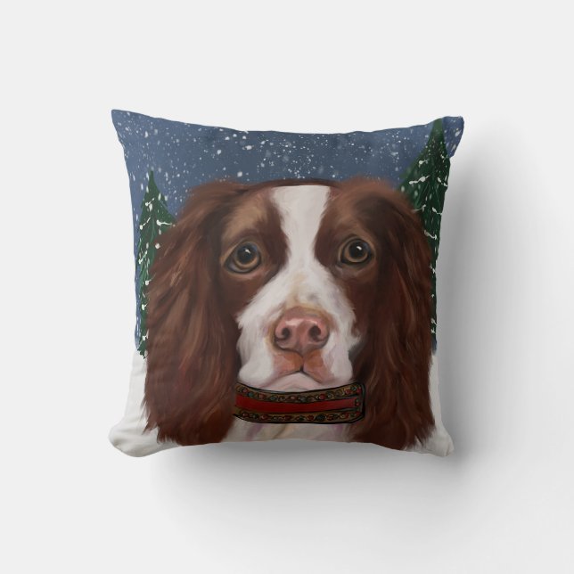 ENGLISH SPRINGER SPANIEL  CUSHION (Front)