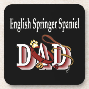 English Springer Spaniel Dad Coaster