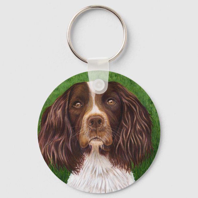 English Springer Spaniel Dog Art - Major Key Ring (Front)