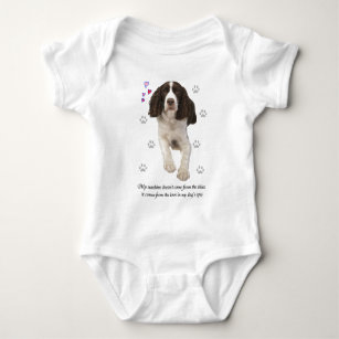 English Springer Spaniel Dog Baby Bodysuit