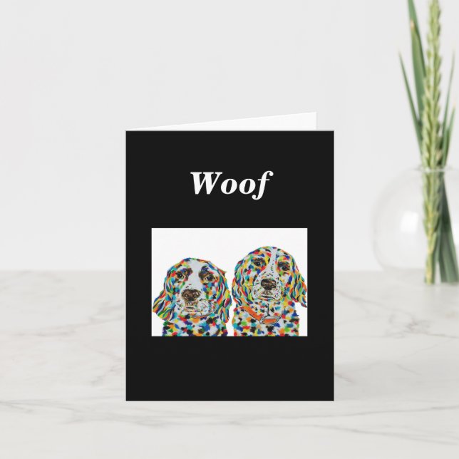 English Springer Spaniel Dog Blank Note Card (Front)