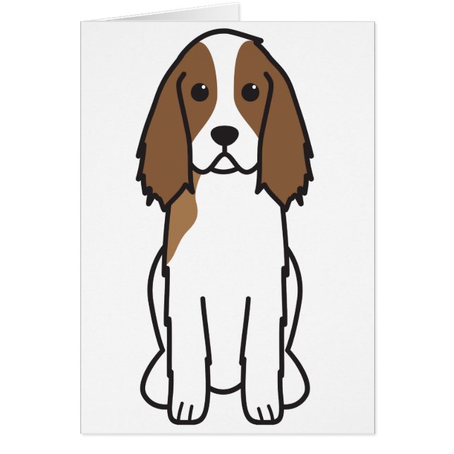 English Springer Spaniel Dog Cartoon (Front)