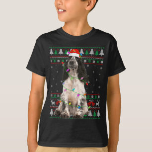 English Springer Spaniel Dog Christmas Ugly Sweate T-Shirt