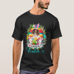 English Springer Spaniel Dog In Easter Eggs Sket T-Shirt