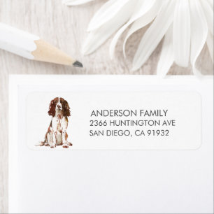 English Springer Spaniel Dog Return Address Label