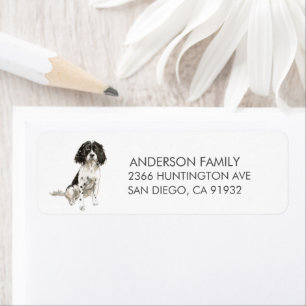 English Springer Spaniel Dog Return Address Label