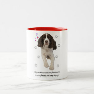 English Springer Spaniel Dog Two-Tone Coffee Mug