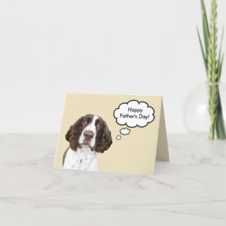 English Springer Spaniel Father's Day Card