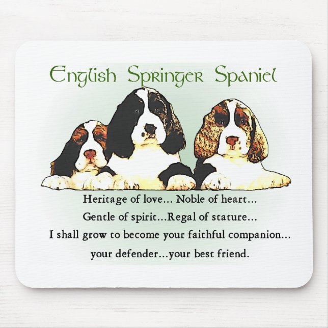 English Springer Spaniel Gifts Mouse Pad (Front)