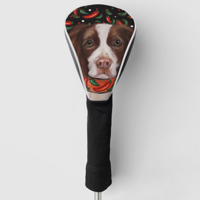 English Springer Spaniel     Golf Head Cover (Front)