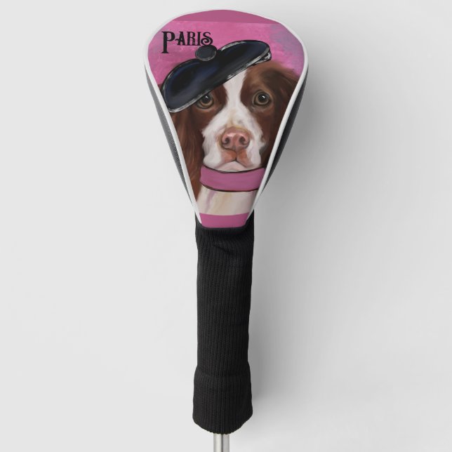 English Springer Spaniel      Golf Head Cover (Front)