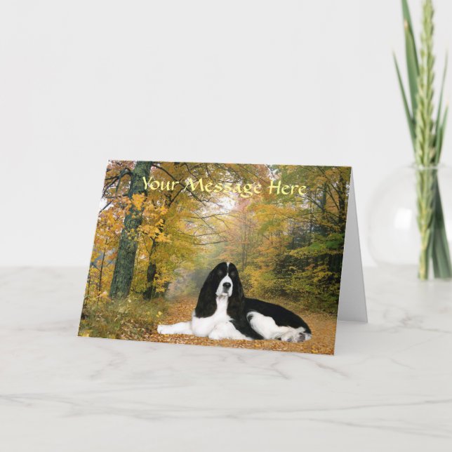 English Springer Spaniel Greeting Card (Front)