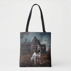 English Springer Spaniel Halloween Scary Tote Bag