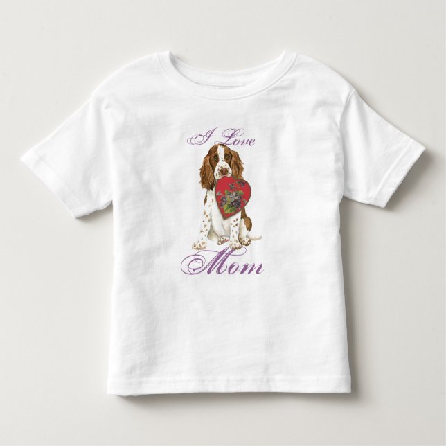 English Springer Spaniel Heart Mum Toddler T-Shirt (Front)