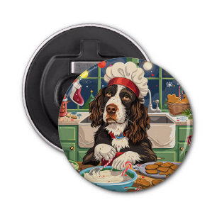 English Springer Spaniel Holiday Baking: Festive  Bottle Opener