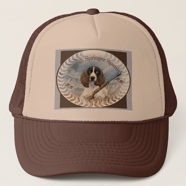 English Springer Spaniel hunt cap (Front)