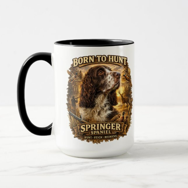 English Springer Spaniel Hunting Dog Mug (Left)