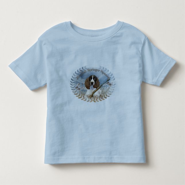 English Springer Spaniel Hunts Apparel Toddler T-Shirt (Front)
