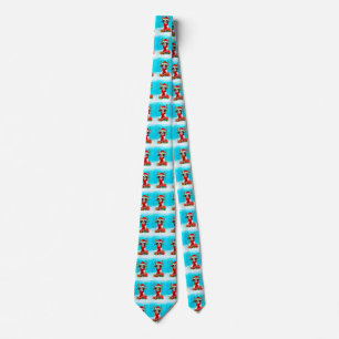 English Springer Spaniel in snow Christmas gifts Tie