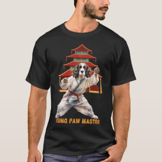 English Springer Spaniel Karate Martial Arts Dog L T-Shirt
