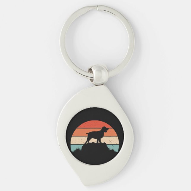 English springer spaniel key ring (Front)