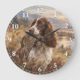 English Springer Spaniel Large Clock