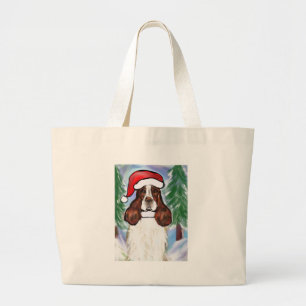 ENGLISH SPRINGER SPANIEL LARGE TOTE BAG