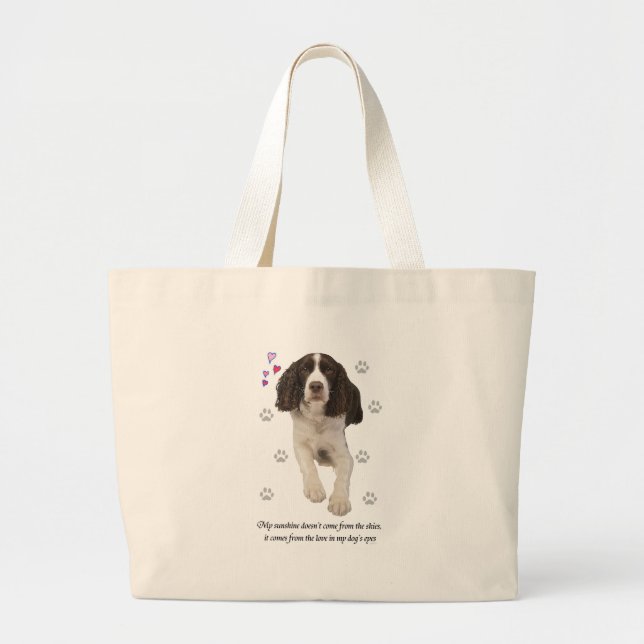 English Springer Spaniel Large Tote Bag (Front)