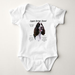 English Springer Spaniel (liver) History Design Baby Bodysuit