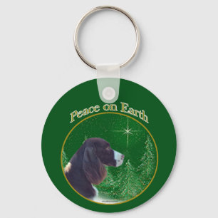 English Springer Spaniel (liver) Peace Key Ring