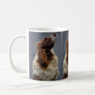 English Springer Spaniel Liver & White Looking Up Coffee Mug