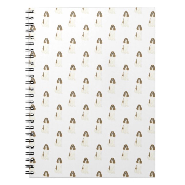 English Springer Spaniel (Liver & White) Notebook (Front)