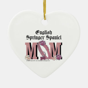 English Springer Spaniel MOM Ceramic Tree Decoration