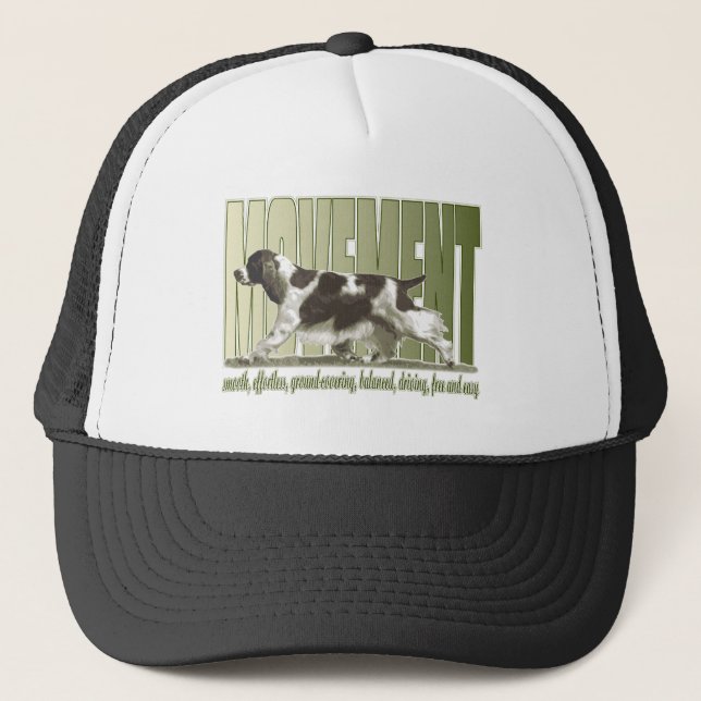 English Springer Spaniel Movement Trucker Hat (Front)
