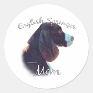 English Springer Spaniel Mum 2 Classic Round Sticker