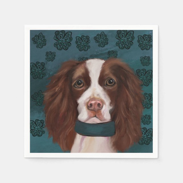 English Springer Spaniel       Napkin (Front)