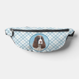 English Springer Spaniel Painting Original Dog Art Bum Bags