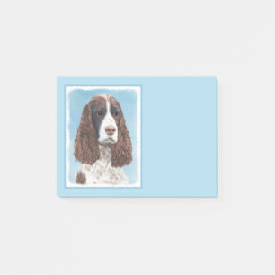 English Springer Spaniel Painting Original Dog Art Post-it Notes