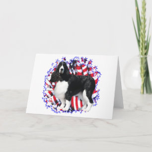 English Springer Spaniel Patriot Card