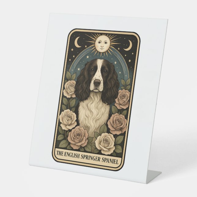 English Springer Spaniel Pedestal Sign (Front)