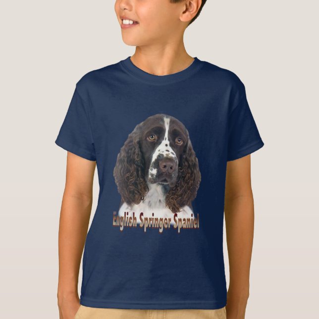 English Springer Spaniel Portrait T-Shirt (Front)