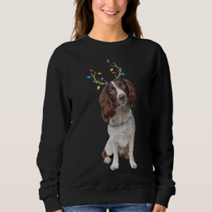 English Springer Spaniel Reindeer Christmas Dog Sweatshirt