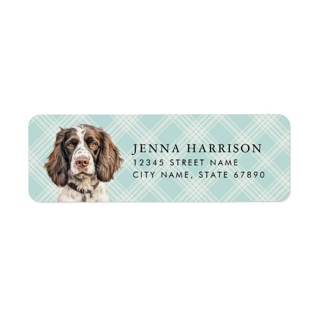 English Springer Spaniel Return Address Labels (Front)