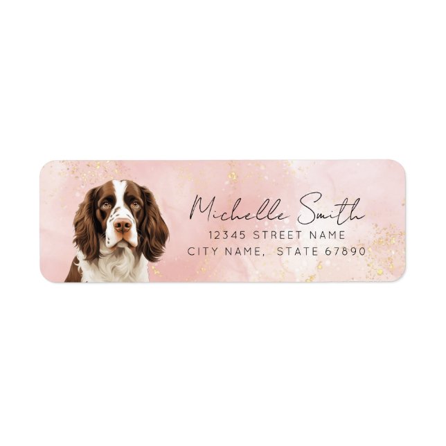 English Springer Spaniel Return Address Labels (Front)