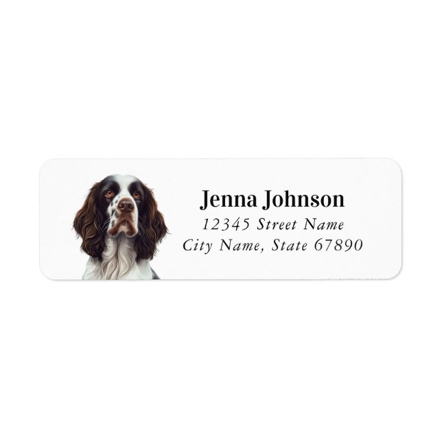 English Springer Spaniel Return Address Labels (Front)