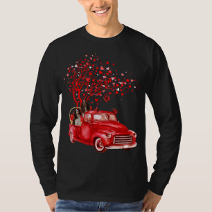 English Springer Spaniel Riding Truck Valentine Bu T-Shirt